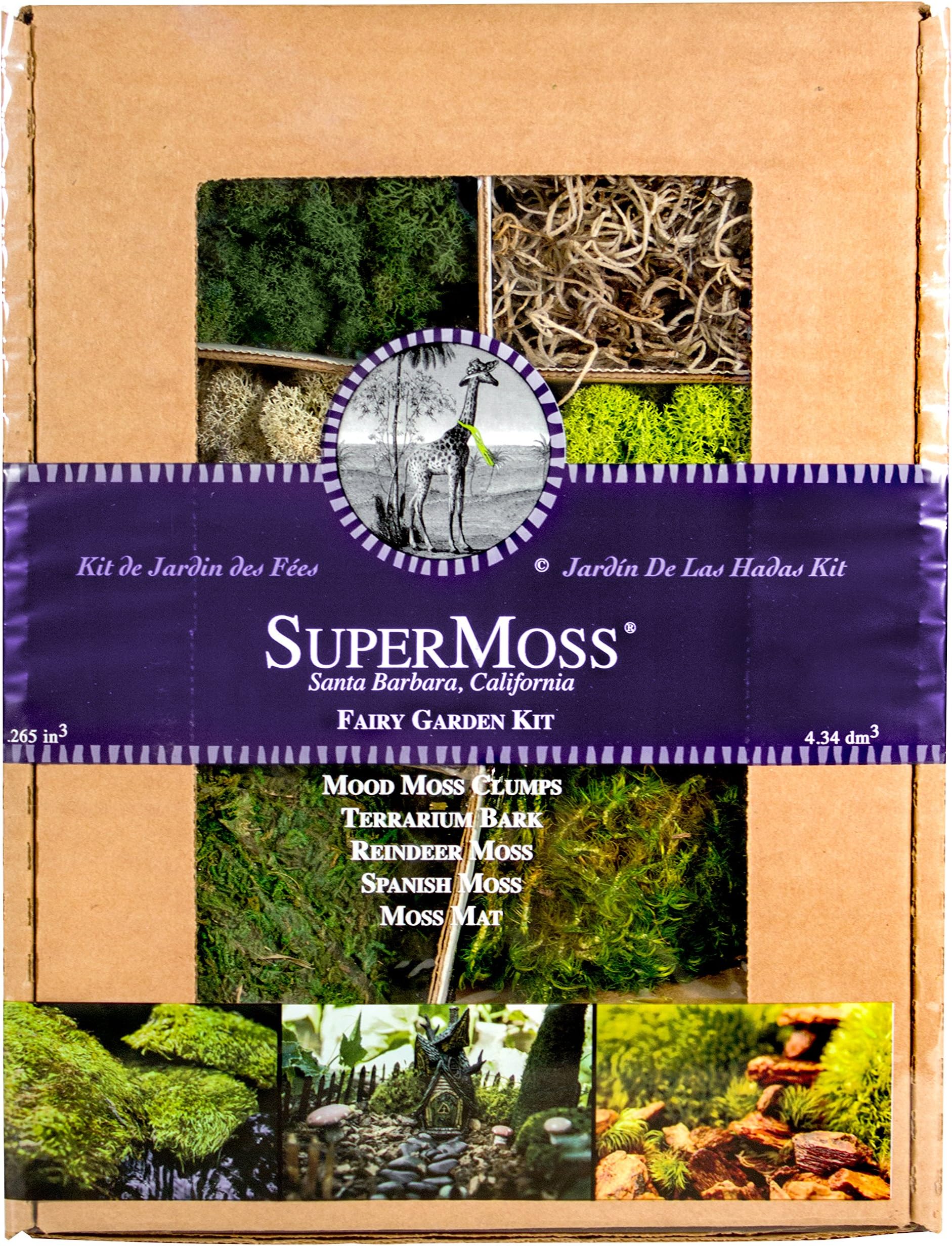 SuperMoss (50320 Fairy Garden Kit, Mixed Mosses, 8 oz.