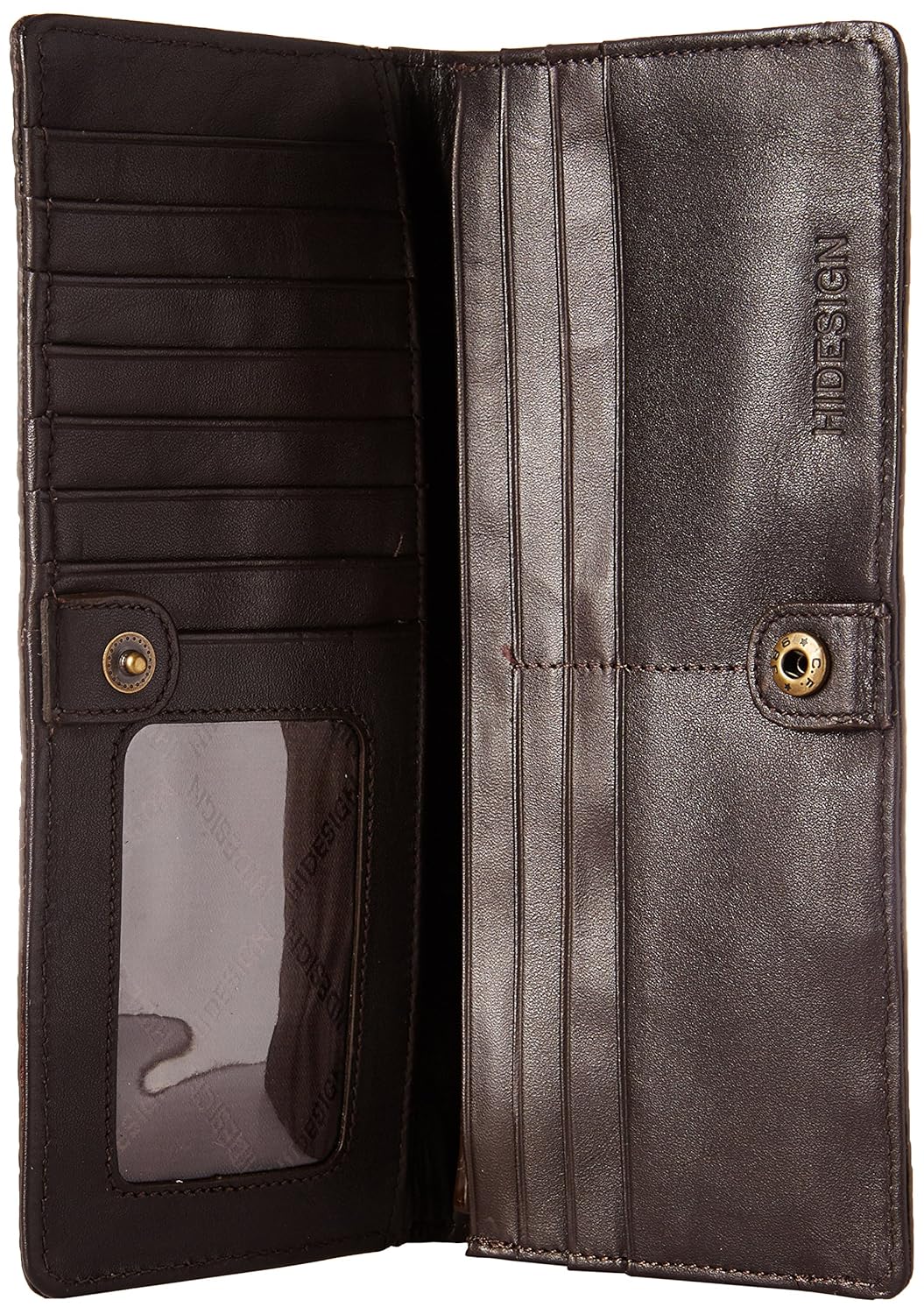 hidesign women's clutch with no (brown red)