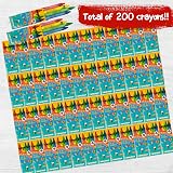 THE TWIDDLERS 50 Packs Wax Crayons Kids Mixed Coloured 200 Total view 3