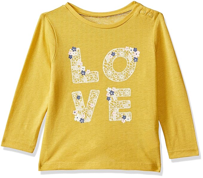 Baby Girls Floral Regular Fit T-Shirt