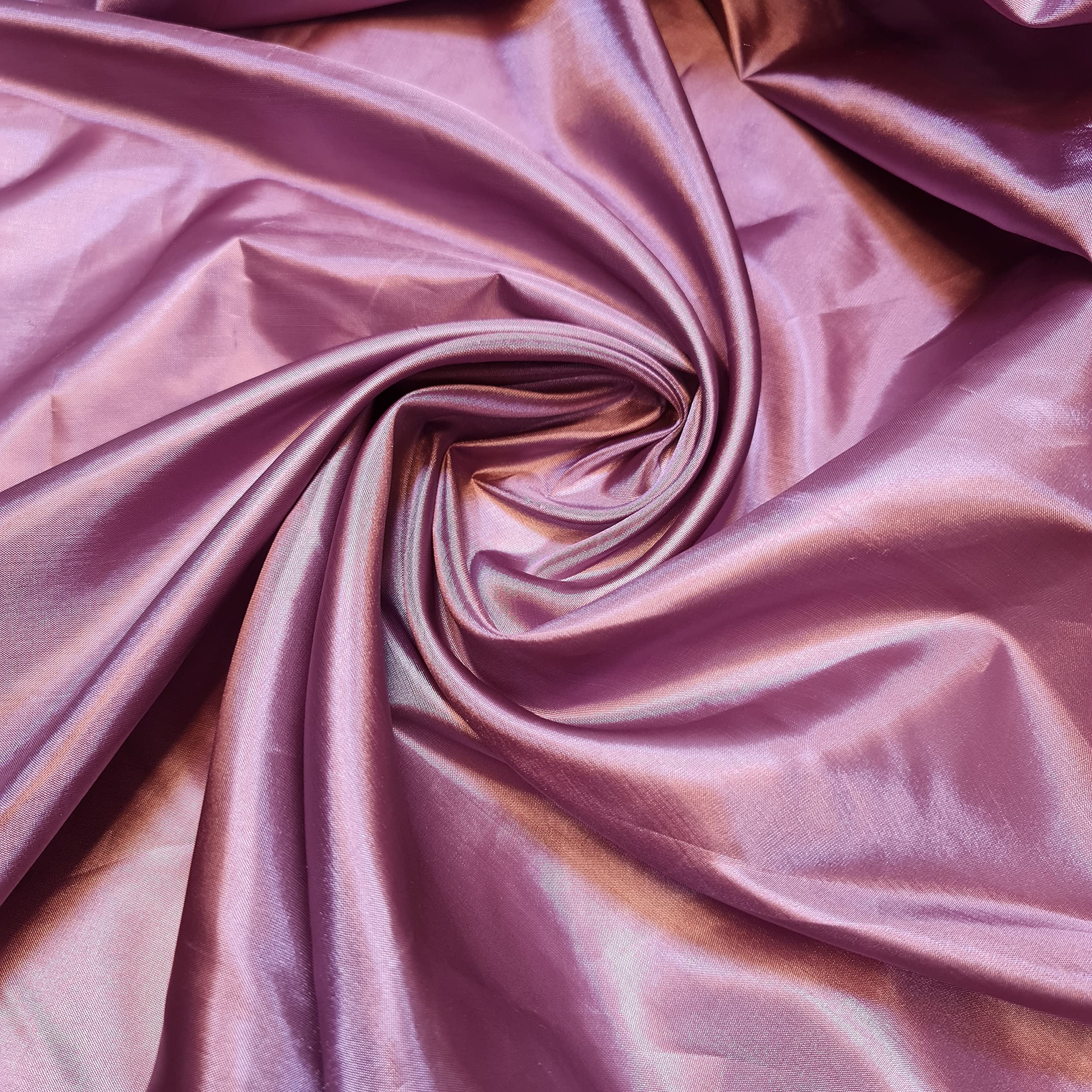 Habotai Dress Skirt Jacket Anti Static Lining Decor Fabric 150cm STH Available in 45 Colours (Mauve, 2 Meter)