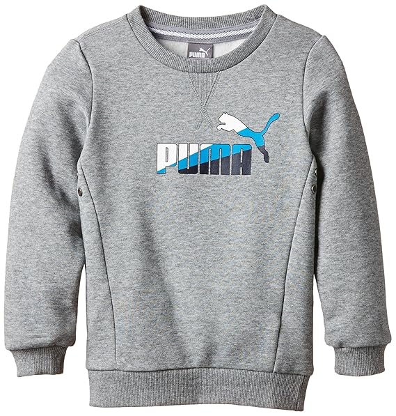 felpa puma bambino grigio