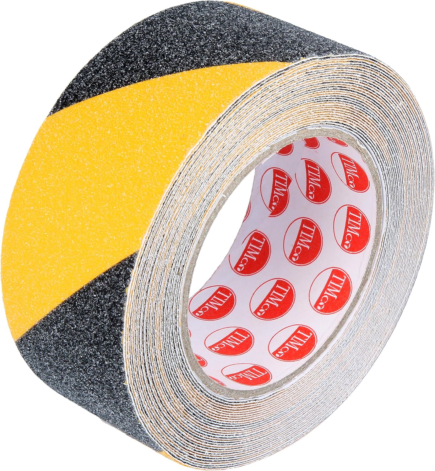 10m Black & Yellow Stripe Anti Slip Warning Tape (50mm x 10m) Strong