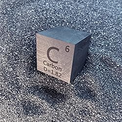 Carbon Cube - Metal Element Cubes - Laser Engraved