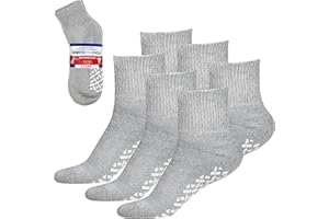 Debra Weitzner Loose Fit Non-Binding Sock - Diabetic Non-Slip Socks for Men and Women - Ankle 3Pk Grey