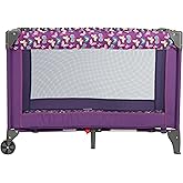 Cosco Funsport Compact Portable Playard, Lightweight, Easy Set up, Foldable Baby Playpen with Carry Bag, Butterfly Twirl