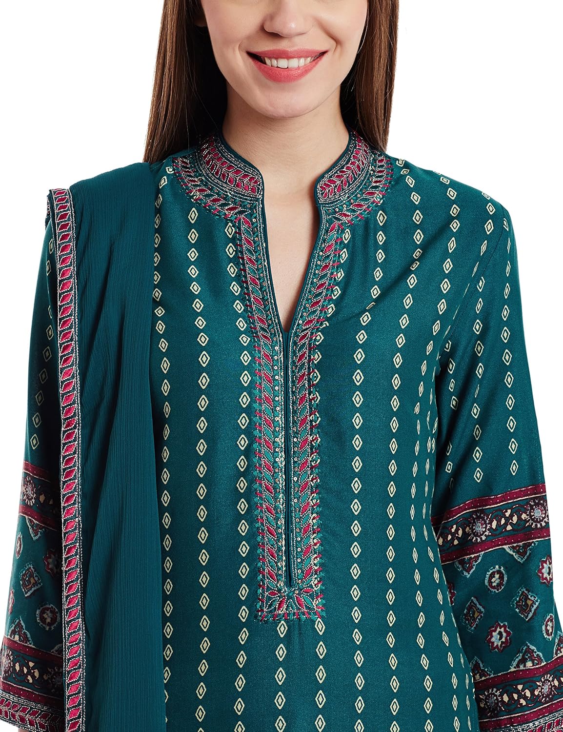 biba women's straight salwar suit