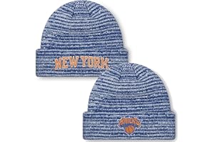 FOCO NBA Adult Official Marled Cold Weather Cuffed Knit Beanie in Clear Holiday Ball Ornament