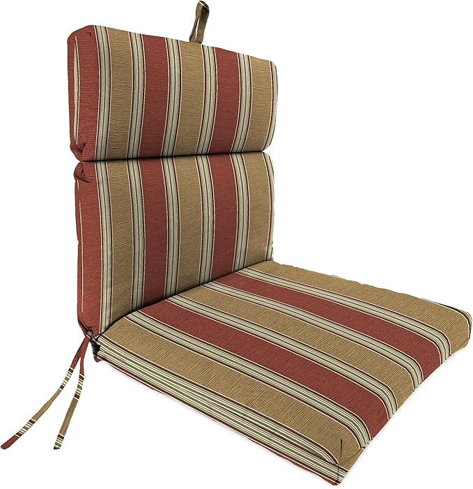 Jordan Manufacturing Outdoor Chair Cushion, Mainland Stripe Canyon Patio