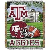 Officially Licensed NCAA "Home Field Advantage" Woven Tapestry Throw Blanket, 48" x 60", Multi Color