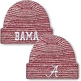 FOCO NCAA Adult Official Marled Cold Weather Cuffed Knit Beanie in Clear Holiday Ball Ornament