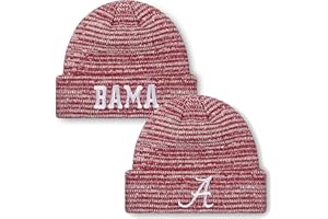 FOCO NCAA Adult Official Marled Cold Weather Cuffed Knit Beanie in Clear Holiday Ball Ornament