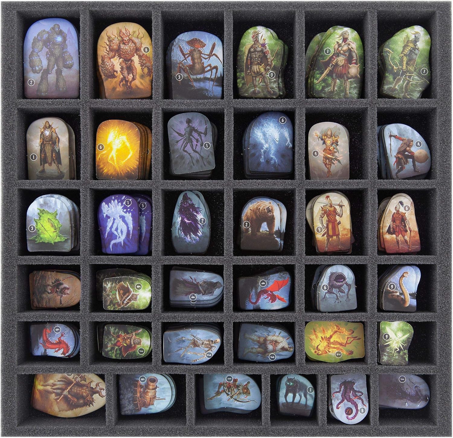 Feldherr foam set compatible with Gloomhaven - board game box, Black - Image 5