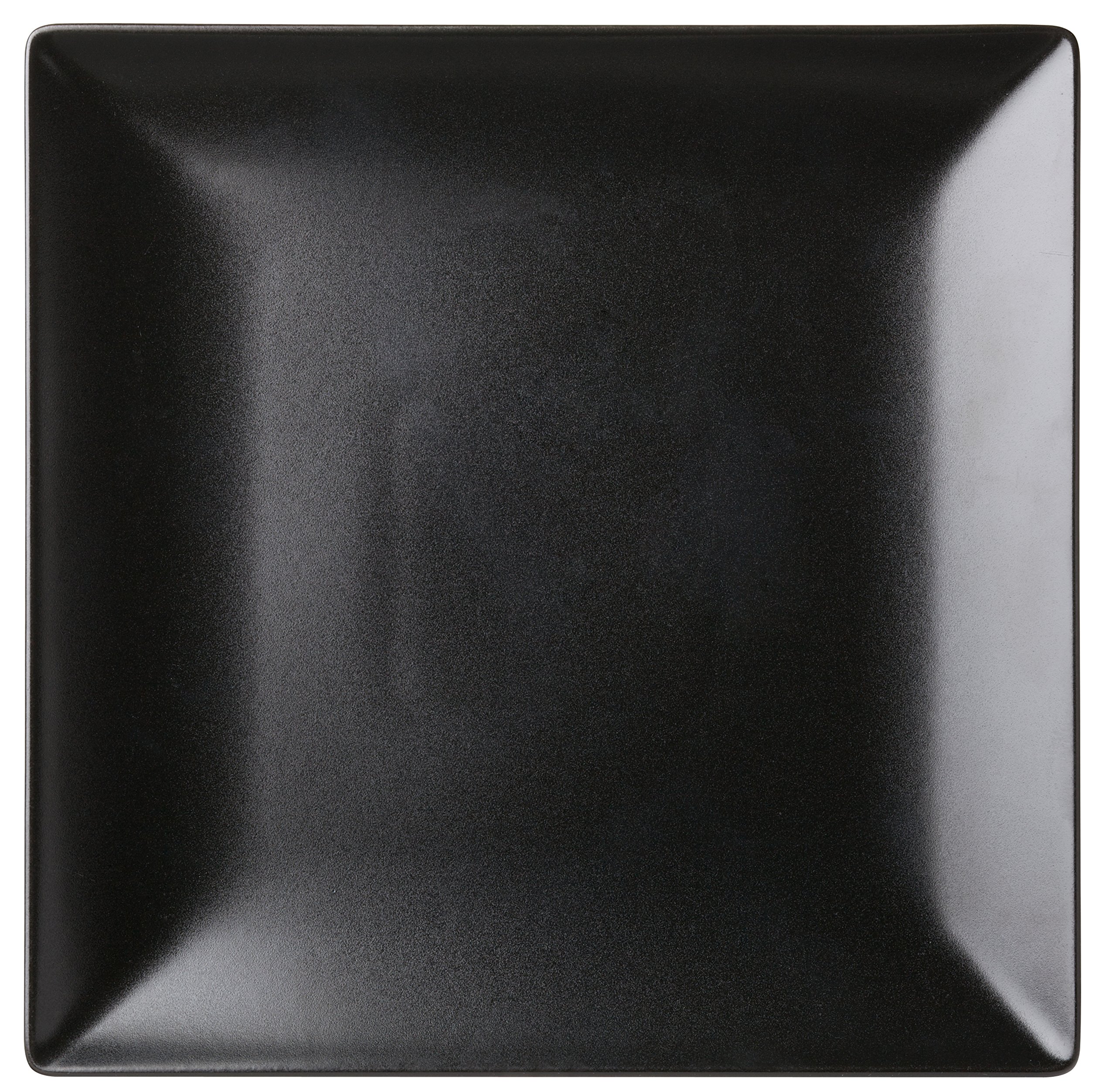 Utopia K10033 Noir Square Plate, 10", 25.5 cm (Pack of 12)