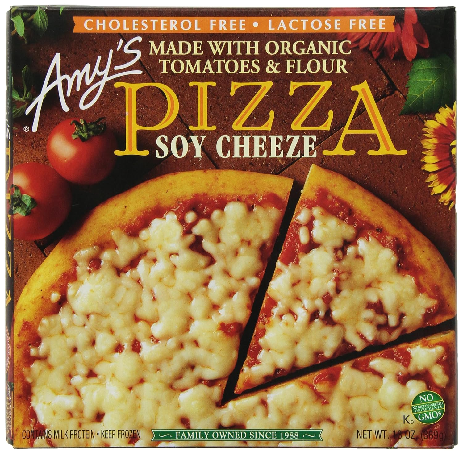 Amy's Pizzas, Dairy Free Soy Cheeze Pizza, 13.0 Ounce (Frozen) Amazon