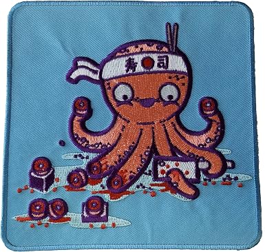 Amazon Com Octosushi Funny Japanese Octopus Chef Cutting