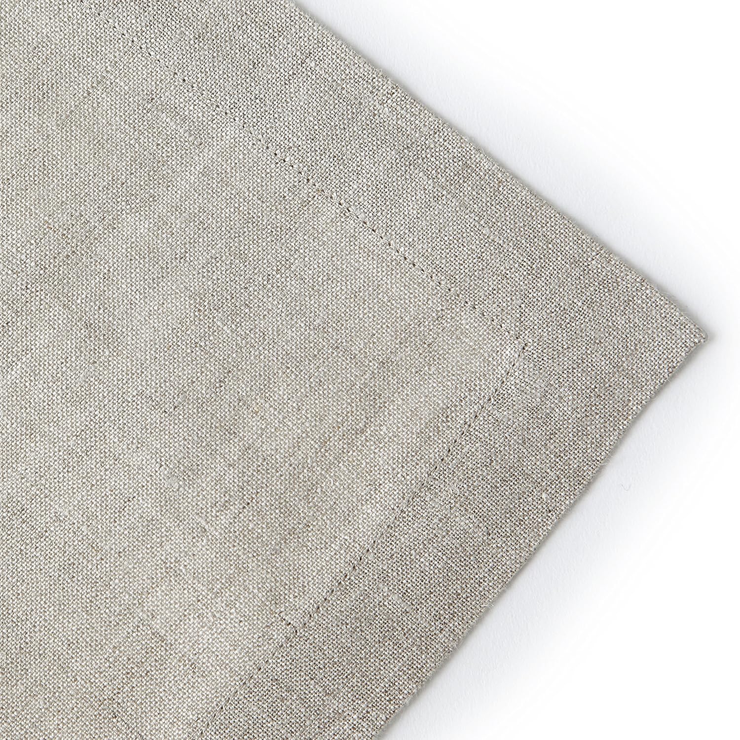 Solino Home 100% Pure Linen Table Runner – 14 x 48 Inch Athena, Handcrafted from European Flax, Natural Fabric Runner – Natural: Home & Kitchen