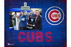 LA AUTO GEAR Fan Creations Chicago Cubs Team Name Clip-It Photo Frame