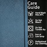 Krismile 100% Blackout Curtains Blue 2 Panels Thermal Insulated 46x54 view 8