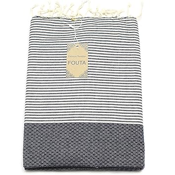 ANNA ANIQ Premium Fouta Hamamtuch Sauna-Tuch XXL Extra Groß 197 x 100cm - 100% Baumwolle aus Tunesien als Strand-Tuch, orient