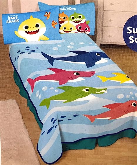 baby shark plush blanket
