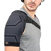 Copper Compression Shoulder Brace | Shoulder Pain Relief with PowerKnit Compression Technology | Shoulder Orthopedic Brace for Men & Women | Torn Rotator Cuff, Dislocation, & Other Shoulder Injuries