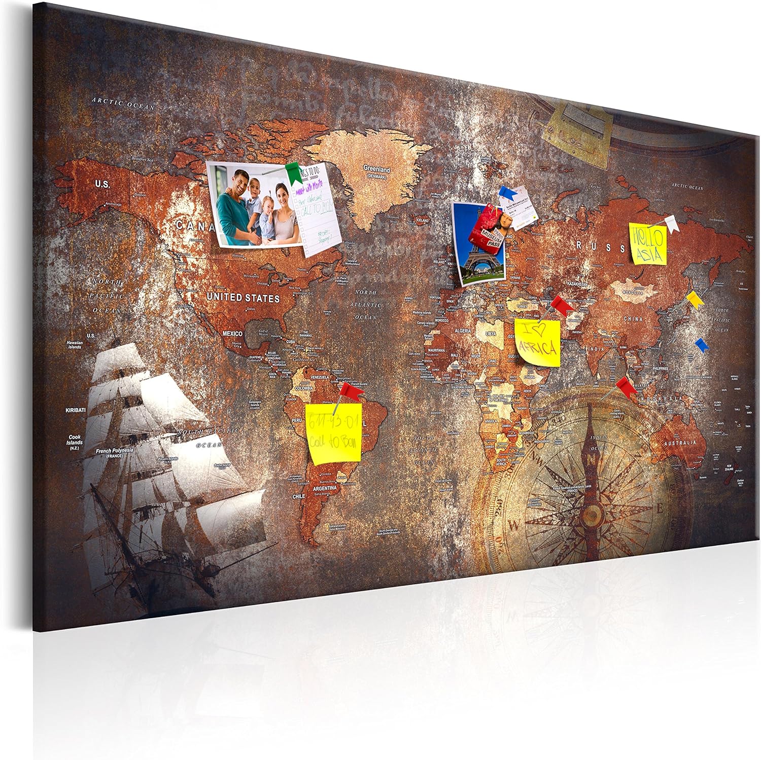 murando Carte du monde pour mettre