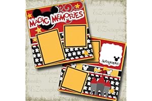 EZSCRAPBOOKS QUICK PAGES Magical Memories - Premade Scrapbook Pages - EZ Layout 2190