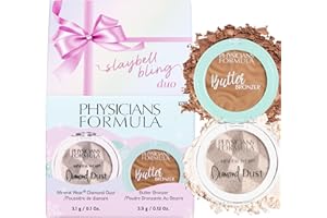 Physicians Formula Slaybell Bling Duo - Butter Bronzer & Diamond Dust Holiday Gift Set, Murumuru Butter Infused for a Radiant Glow, Cruelty Free & Vegan