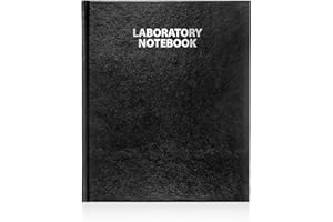 Scientific Notebook Company Laboratory Notebook - Black Hardcover 2001HC, Smyth Sewn Lay-Flat Design, Archival Recycled Paper, Cost-Effective 9.5” x 11.5” Size for Research Recording, Made in USA