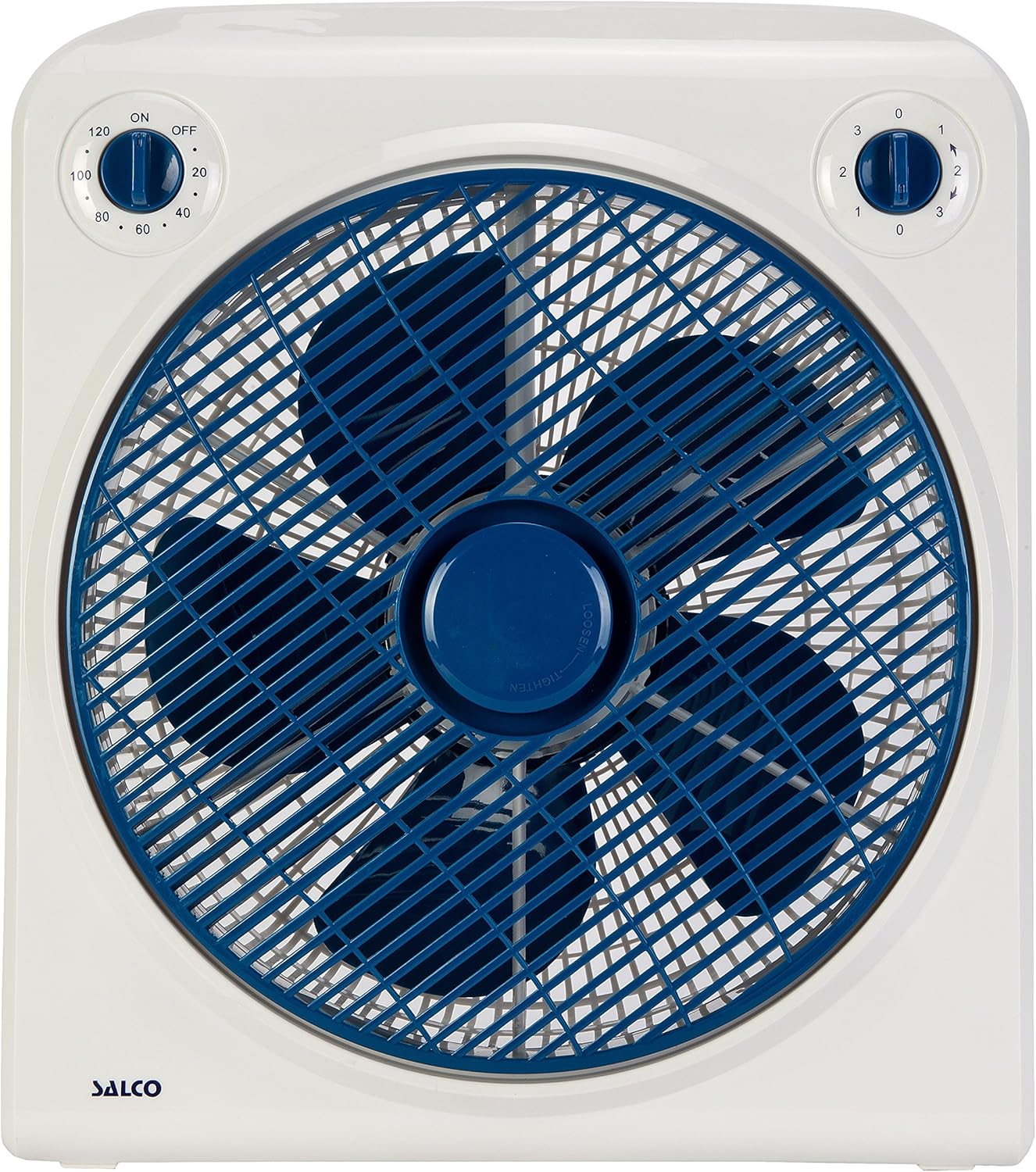 SALCO SBF40 Boxfan, weiß/blau Amazon.de Baumarkt