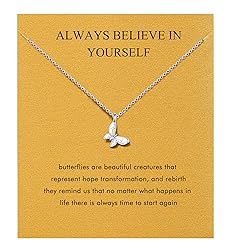 Butterfly Necklaces for Women I Believe Small Gifts