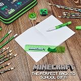 Minecraft Pencil Case 2 Compartments with School Supplies Official view 4