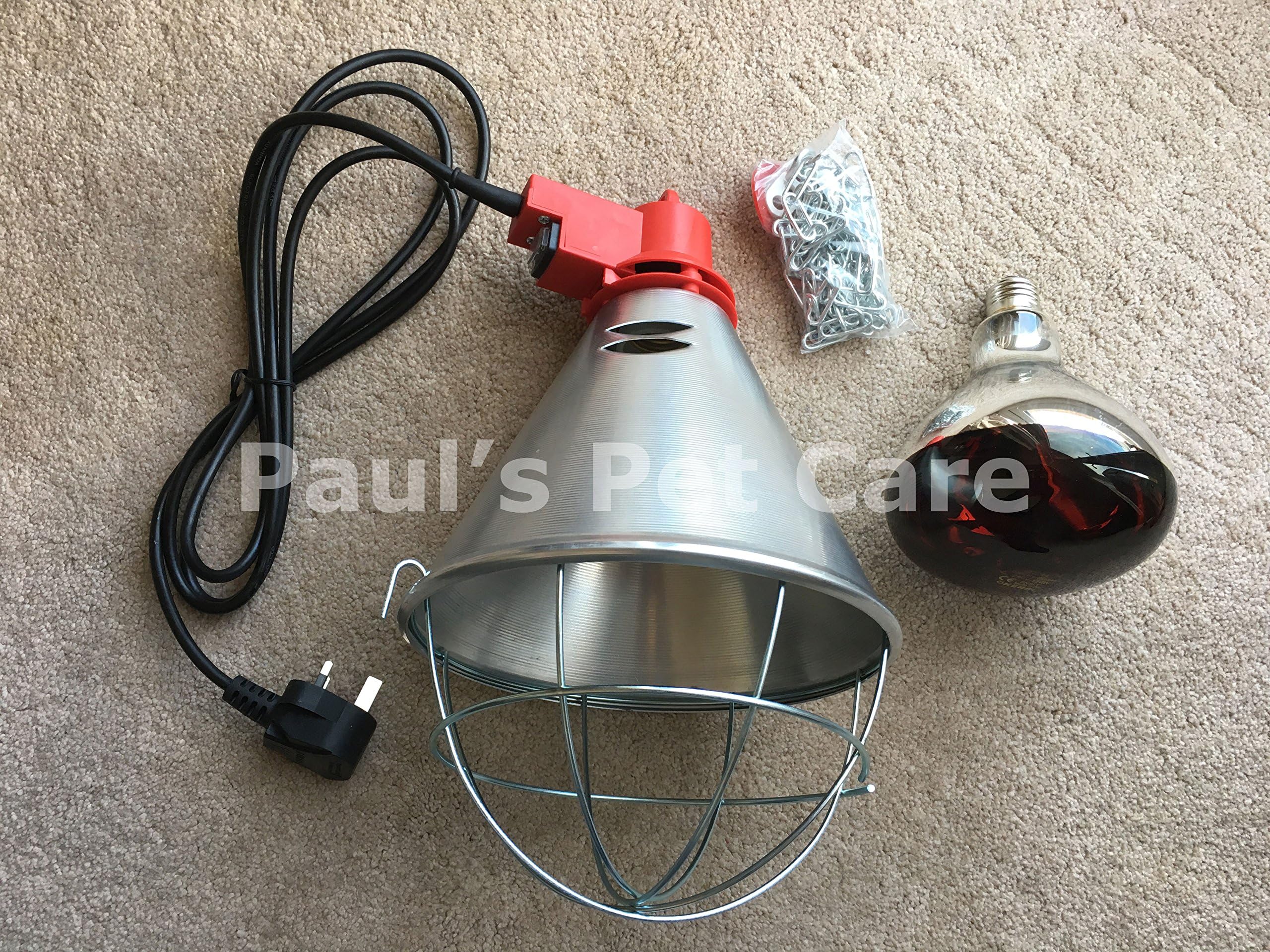 Heat Lamp & Red Bulb High Low Off Switch For Poultry Chickens Pigs Puppies - Hi (2)