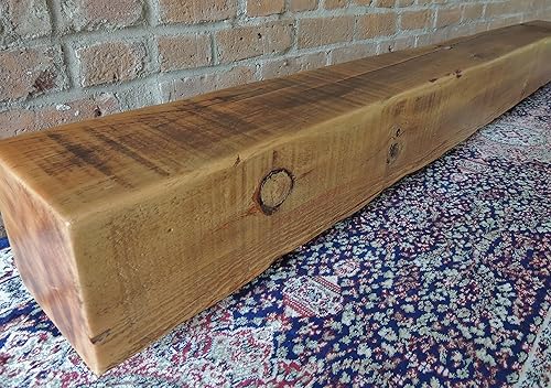 Amazon Com Reclaimed Barn Beam Mantle 65 X 6 X 6 Fireplace