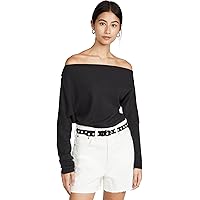 Free People Women's Fuji Thermal Tee, Black, XS at Amazon Women's