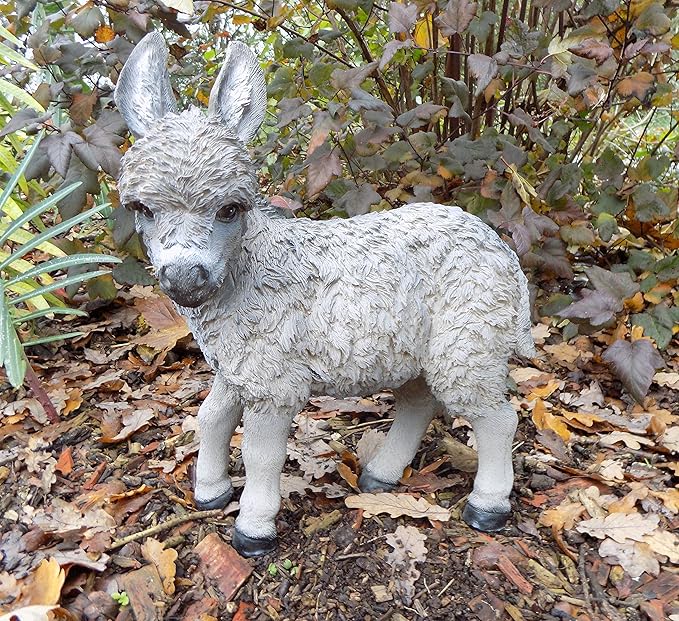 Large Donkey Standing Resin Ornament Animal Ornament Amazon.co.uk