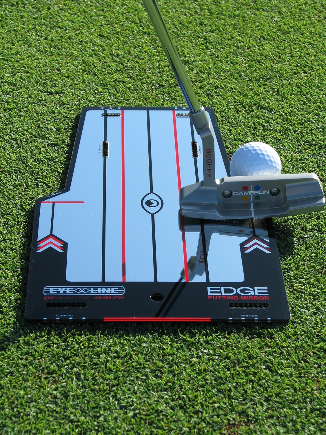 EyeLine Golf Edge Putting Mirror - Portable Putting Training Aids, Practice Putting Indoor/Outdoor and Accurately Improve Your Stroke : Golf Training Putters : Sports & Outdoors