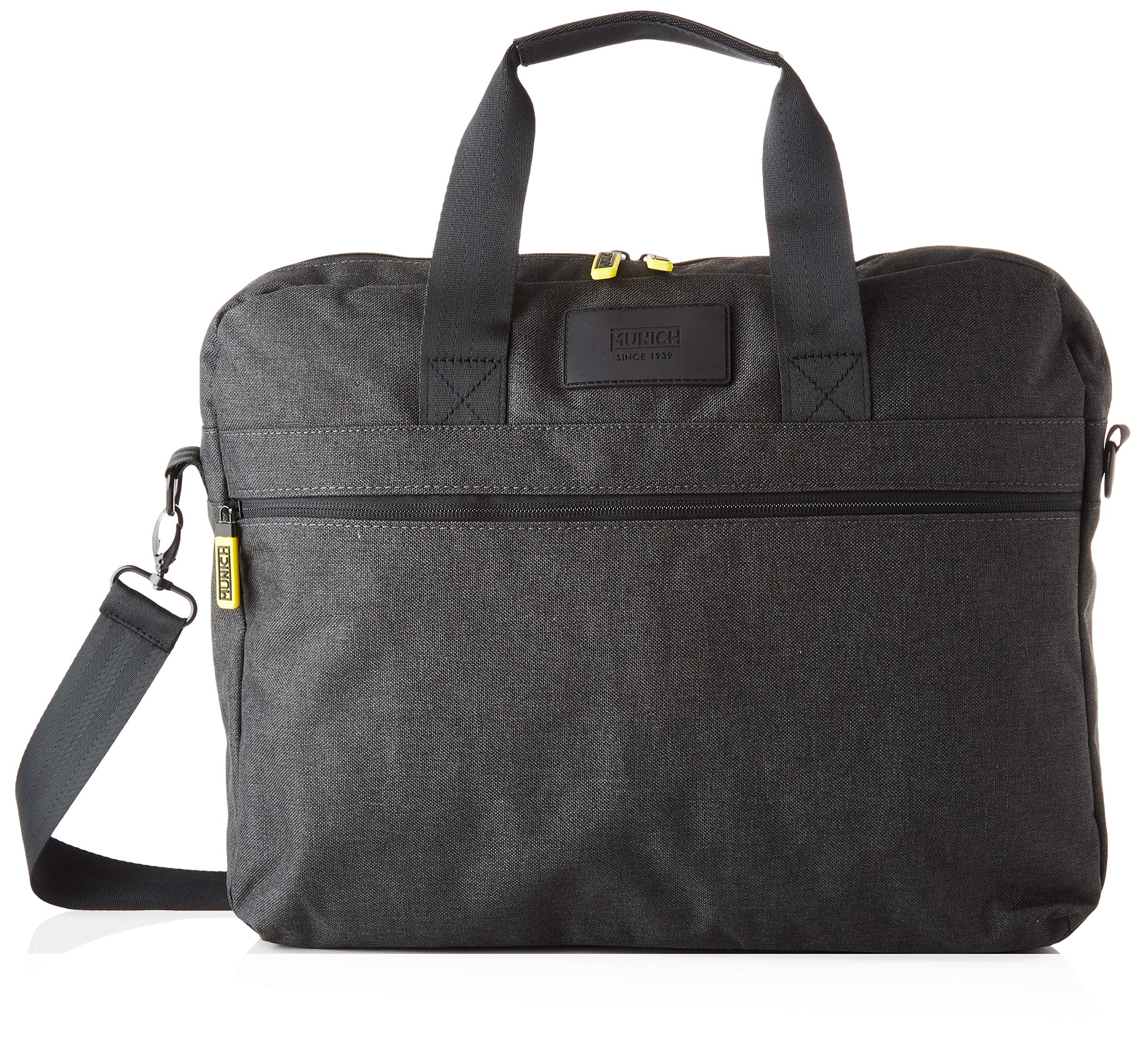 Munich Patch, Men's Briefcase, U Grey Size: grande