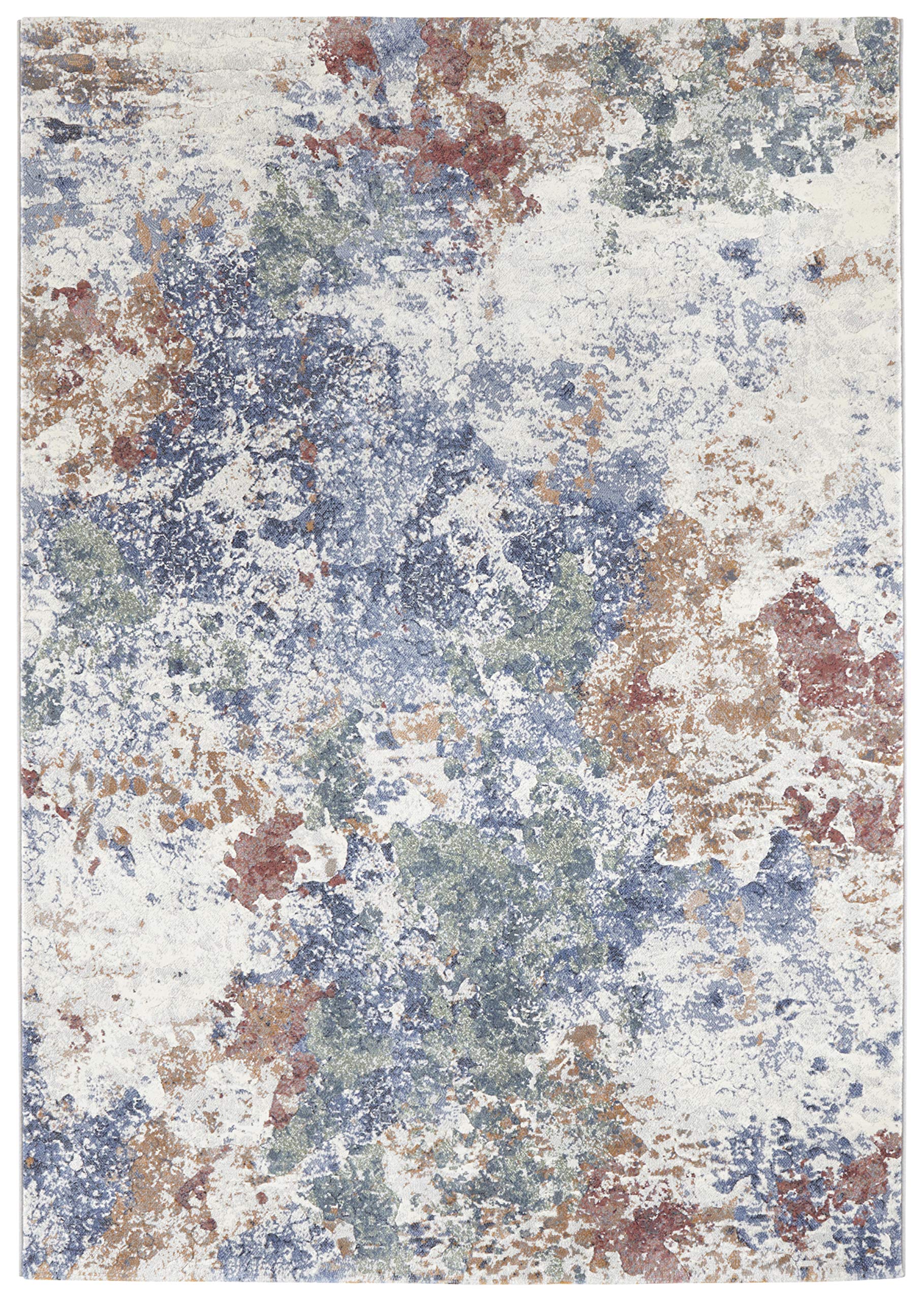 Elle Decor Carpet, Cream Blue, 80 x 150 cm