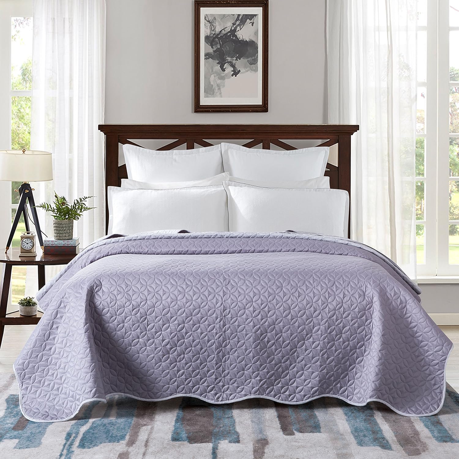 AYSW Reversible Ultrasonic Coverlet King/Super King Bedspread
