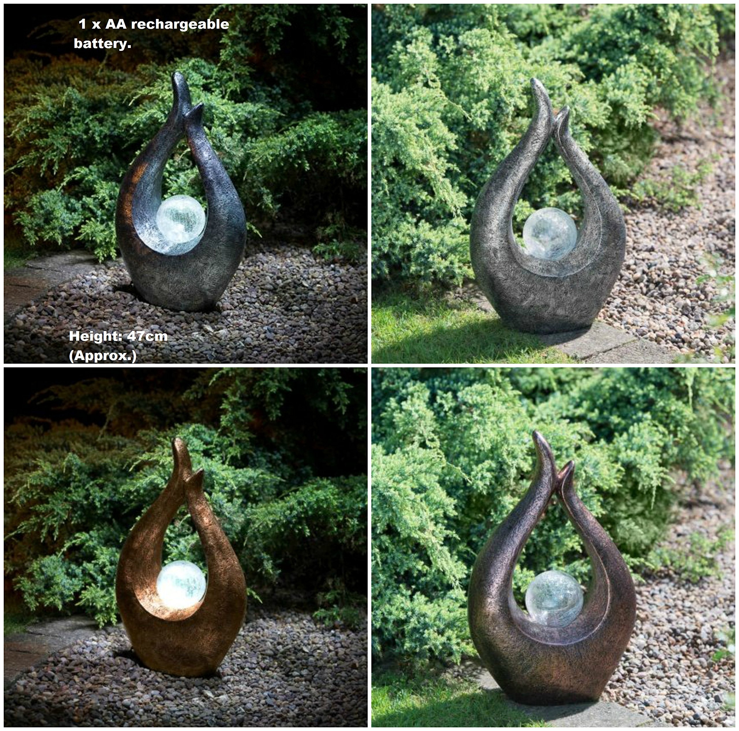 Other Garden Lighting Equipment Black GardenKraft Medusa Garden Outdoor Ornament with Solar