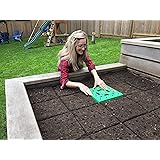 Seeding Square – Square Foot Gardening Template – Seed Sowing Tool Kit Comes with: Color Coded Seed Spacer Template & Magneti
