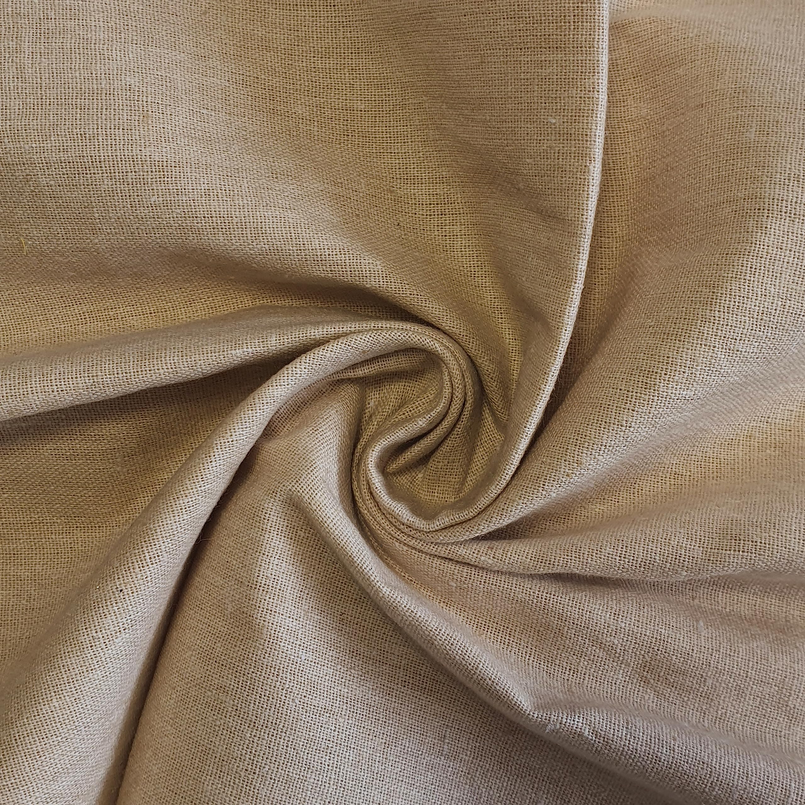 100% Cotton Calico Fabric – Medium Weight | 58" (150cm) Wide | Natural, Bleached & Dyed Options for Crafting, Dressmaking & Sewing | 1 Meter Pre-Cut (Beige)