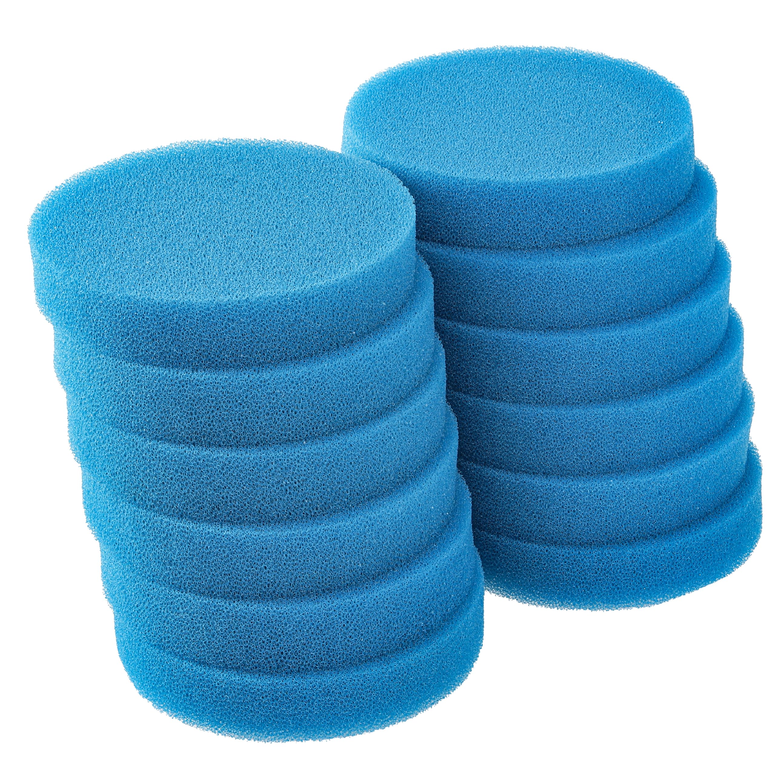LTWHOME Blue Coarse Foam Media Filter Pads Suitable For Eheim Classic 2215/350 2616151(Pack Of 12)
