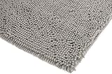 Amazon Basics Non-Slip Chenille Microfiber Bath Mat 53 x 87 cm Platinum view 6