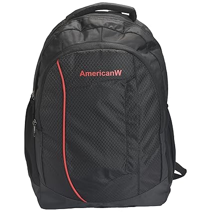 New-Era 30 Ltr Black Red Laptop Backpack