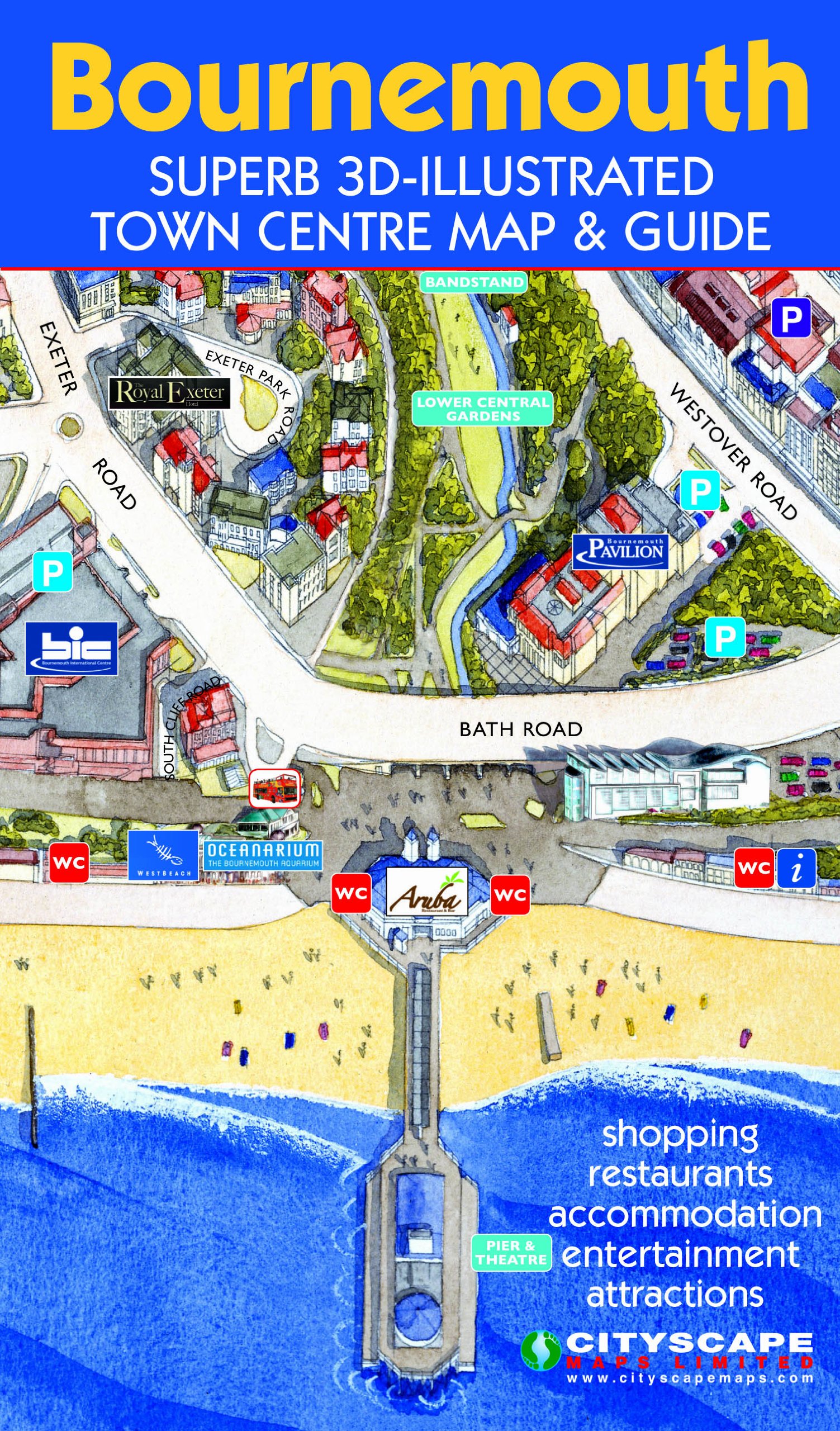 Bournemouth Town Centre Map Bournemouth Superb 3D Illustrated Town Centre Map And Guide: Amazon.co.uk:  9781860801075: Books
