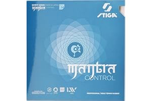 Stiga Mantra Control Table Tennis Rubber | Medium Hard Professional Table Tennis Sheet for Maximum Speed & Control - Made in Japan