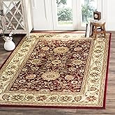 SAFAVIEH Lyndhurst Collection Area Rug - 6' x 9', Red & Ivory, Traditional Oriental Design, Non-Shedding & Easy Care, Ideal for High Traffic Areas in Living Room, Bedroom (LNH212F)